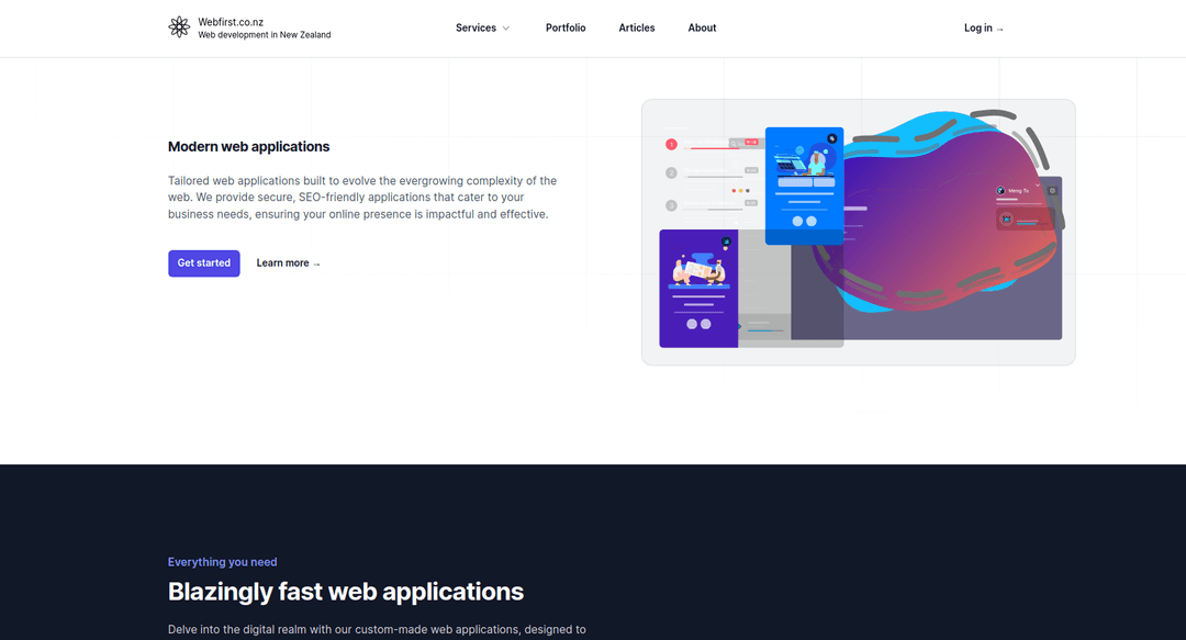 Screenshot of webfirst.co.nz